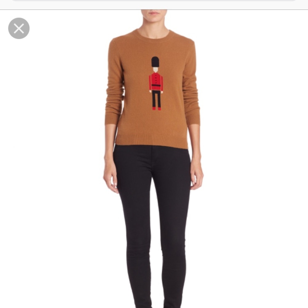 Burberry Brit Toy Soldier Cashmere Blend Sweater